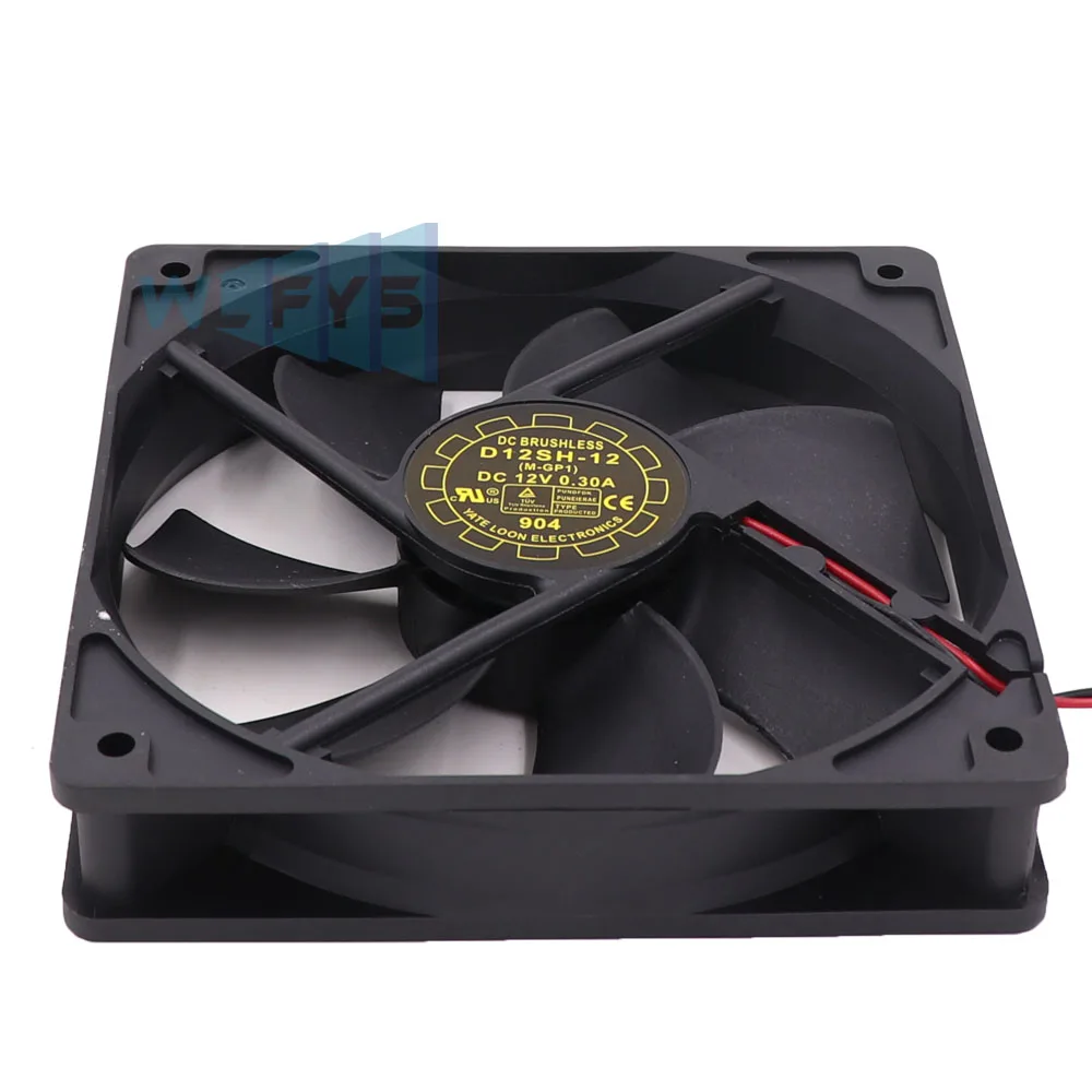 New Original D12SH-12 For Yate Loon Silent Chassis Power Fan 12025 12CM 12V 0.30A D12SL-12 D12SM-12