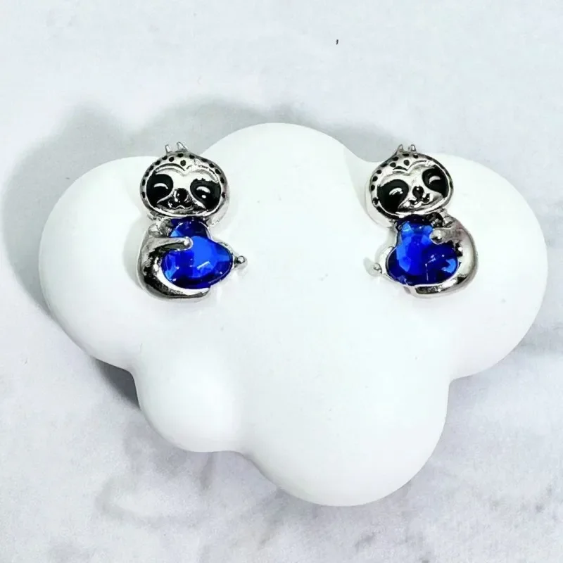 1Pair Cute And Creative Sloth Animal EarringsTrendy Party JewelryHoliday Birthday Christmas Halloween Gift For Women Mom Friends