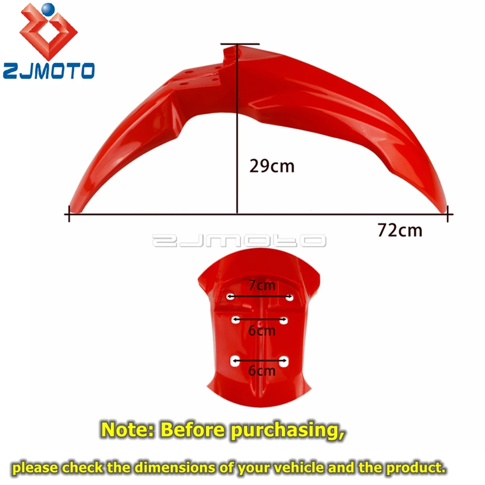 Red Dirt Trail Bike Dual Sport Mudguards Enduro MX Fender Mud Guard For Honda CRF Rally 250 450 CRF450R CRF450RL Supermoto