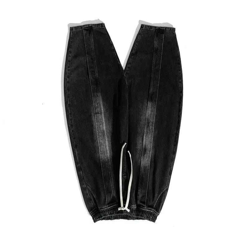 

Spring Autumn Men's Vintage Jeans Loose Harem Wide Leg Pants Hip Hop Straight Denim Pants Men Casual Streetwear Denim Trouser
