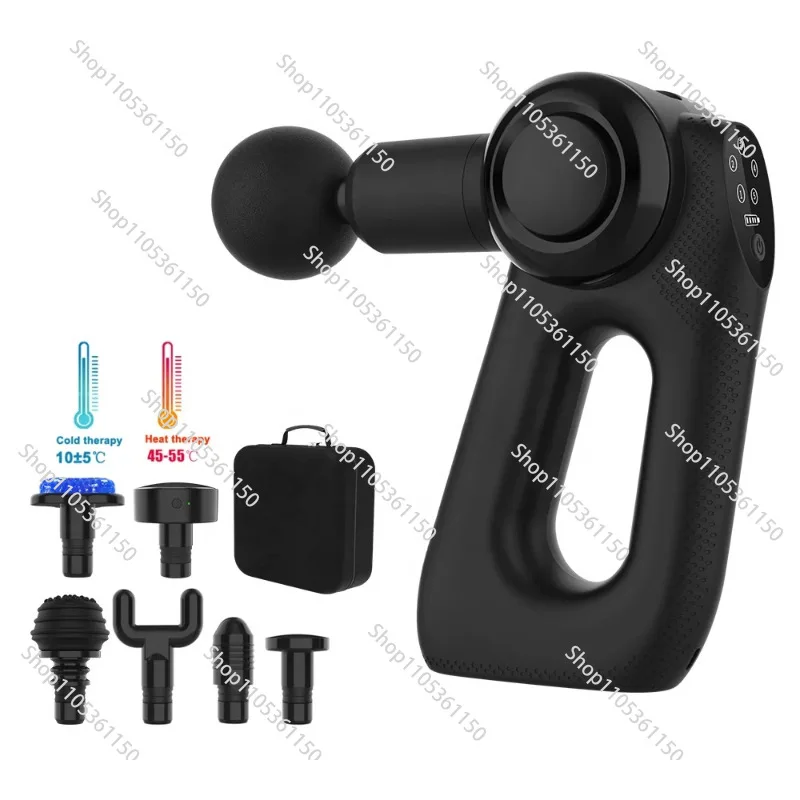 Electric Pulse Massage Gun Heating Fascia Muscle Relaxer Body Spinal Therapy Massager