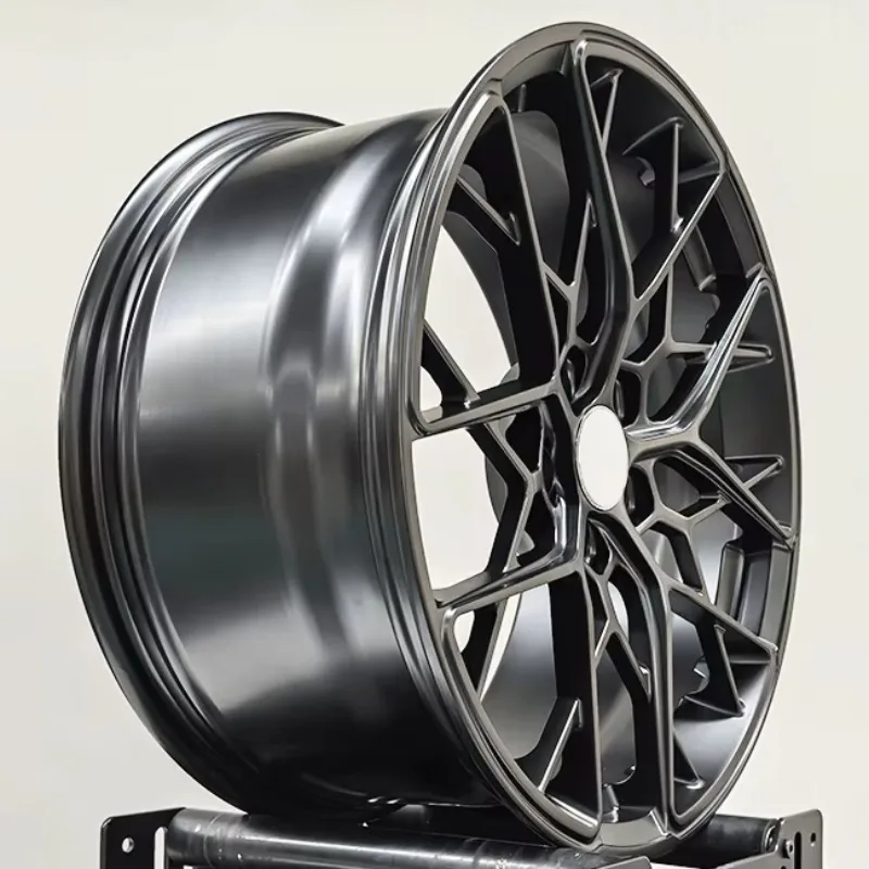 

Матовая черная ступица колеса из кованого алюминиевого сплава 5*108, 19*9, многокомпонентная конструкция для легковых автомобилей с интервалом колеса 5*108