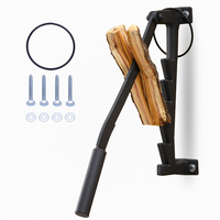 Wall Mounted Wood Splitter Portable Household Courtyard Log Splitting Machine Outdoor Camping Manual Firewood Separator