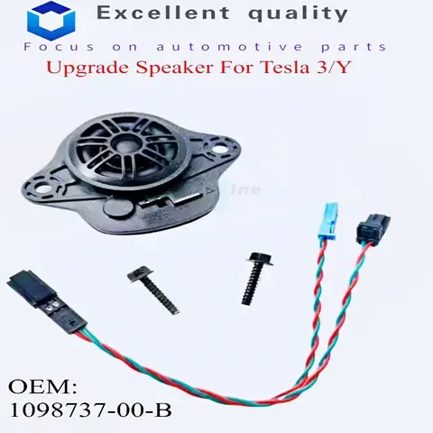 1098737 -00-B 업그레이드 센터 대시보드 대시 패시브 스피커 트위터 25MM Tesla Model 3 Y 2017-2024 OEM용 109873700 비