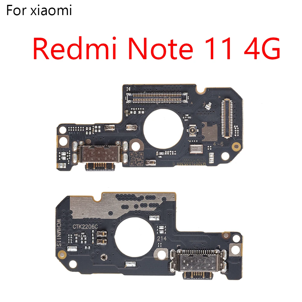 Xiaomi Redmi Note 10 11s 10x 11e 11 pro 4g 5g用のUSB充電器ジャック