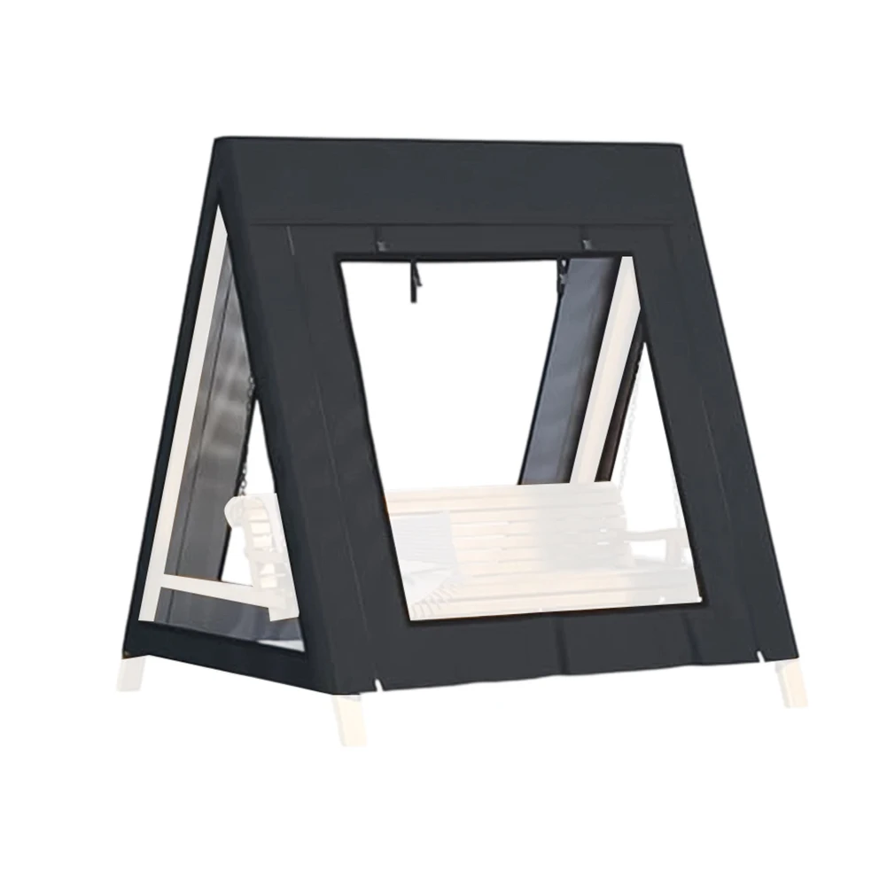 

Outdoor Swing Cover for AFrame Patio Swing 72 by 55 by 67 Inches Waterproof Oxford Cloth with Roll Up Windows for Ventilation