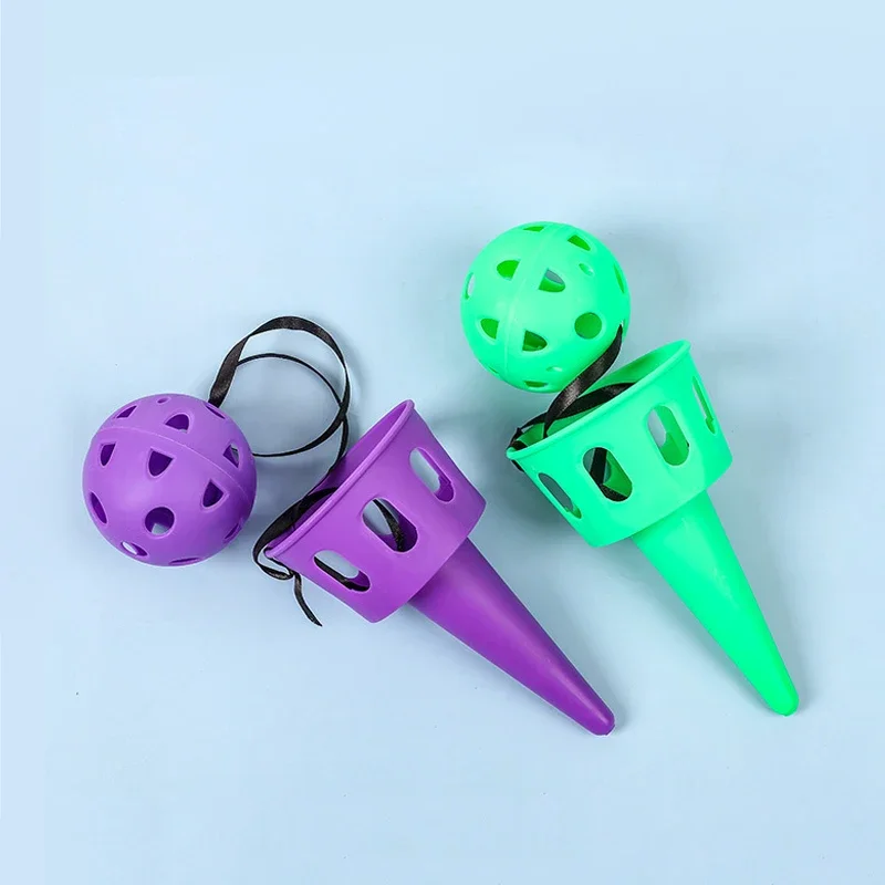 1/2 قطعة مجموعة رمي اصطياد التكامل الحسي مجموعة ألعاب لعبة للهواء الطلق اصطياد مجموعة الأطفال اليد التنسيق بين العين التدريب #2