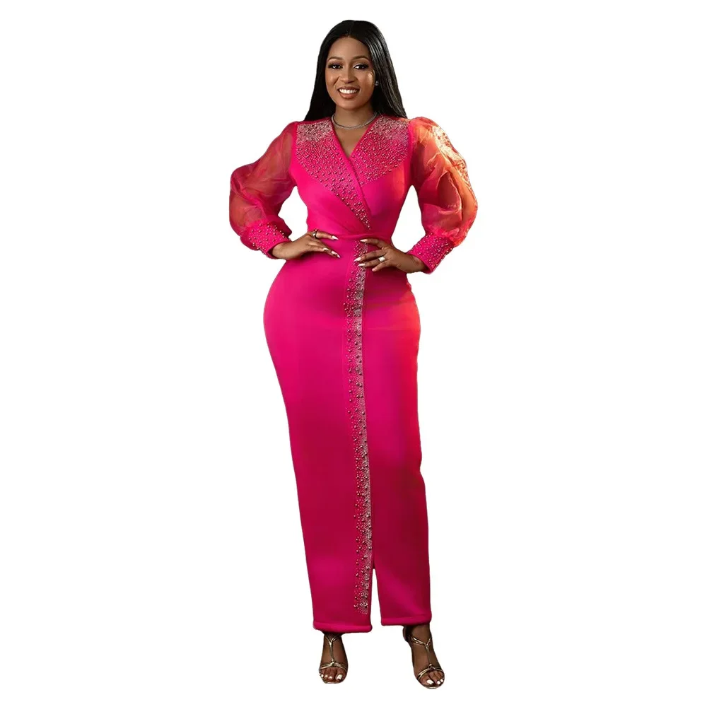 

African Dresses for Women Elegant Dashiki Abaya Maxi Dress Africa Clothes Dashiki Ankara Dresses 2025 Summer Autumn