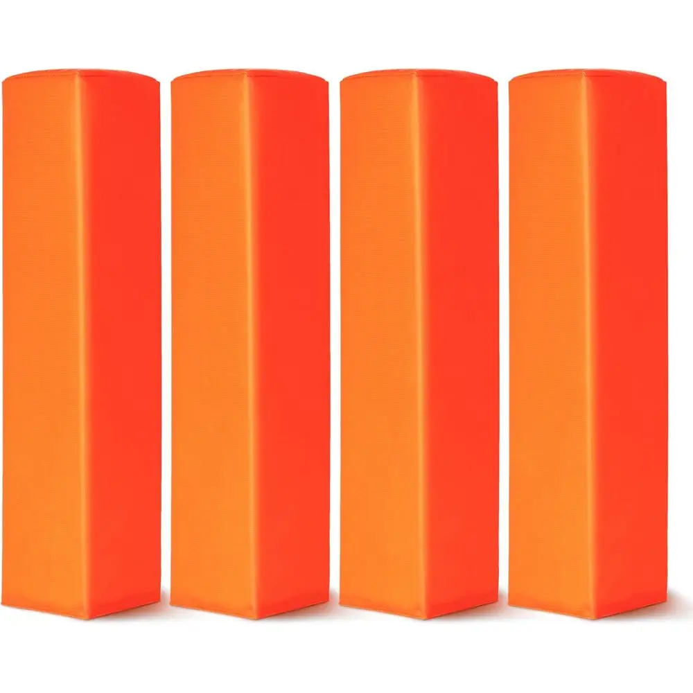 

4-Piece Football End Zone Pylons, Official 18 x 4 with Sand-Filled Bases