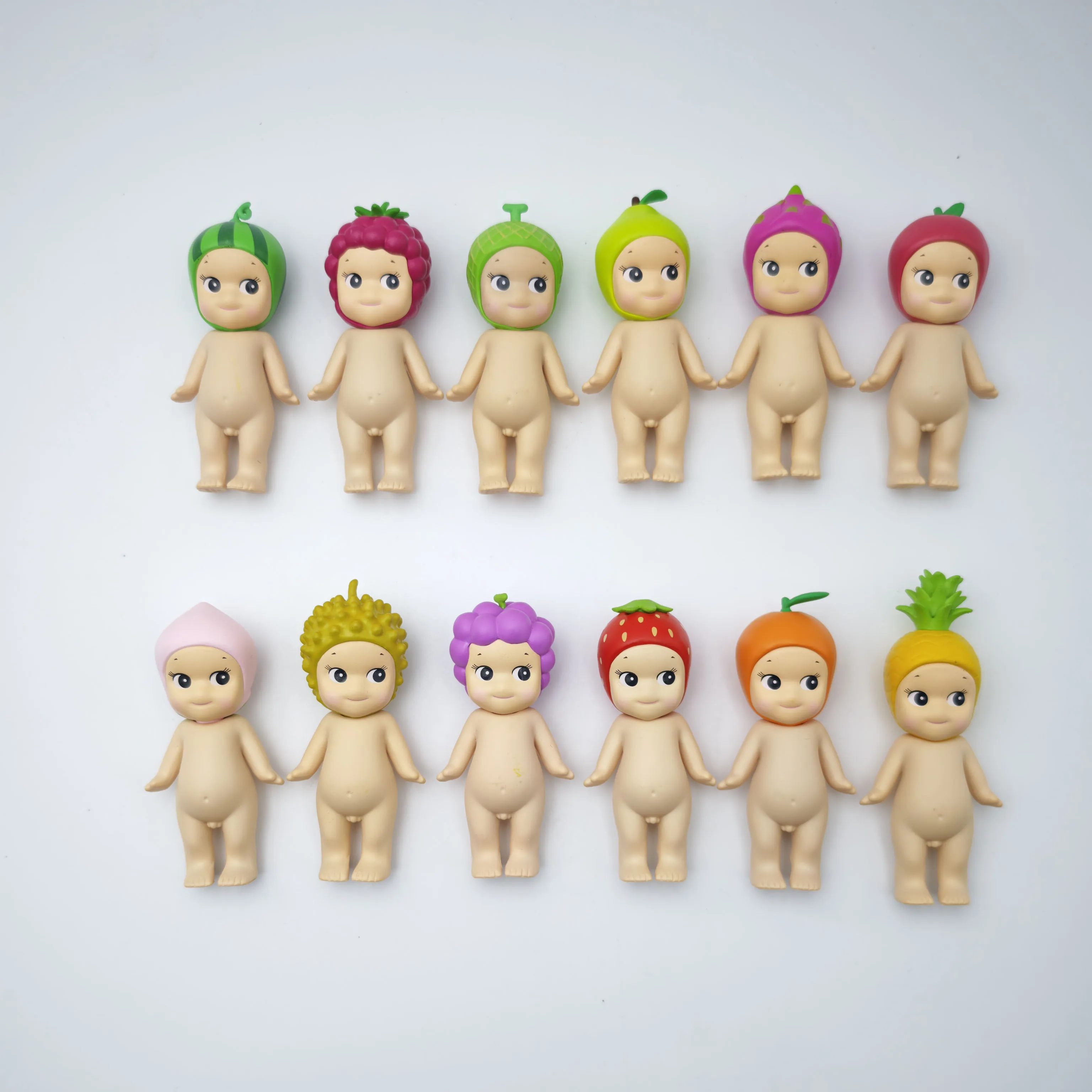 Niedliche Sonny Blind Box Spielzeuge Obst-Serie Anime Mini-Actionfiguren Süße Puppen Schreibtisch-Ornamente Sammlerstücke Überraschungs-Geburtstagsgeschenk