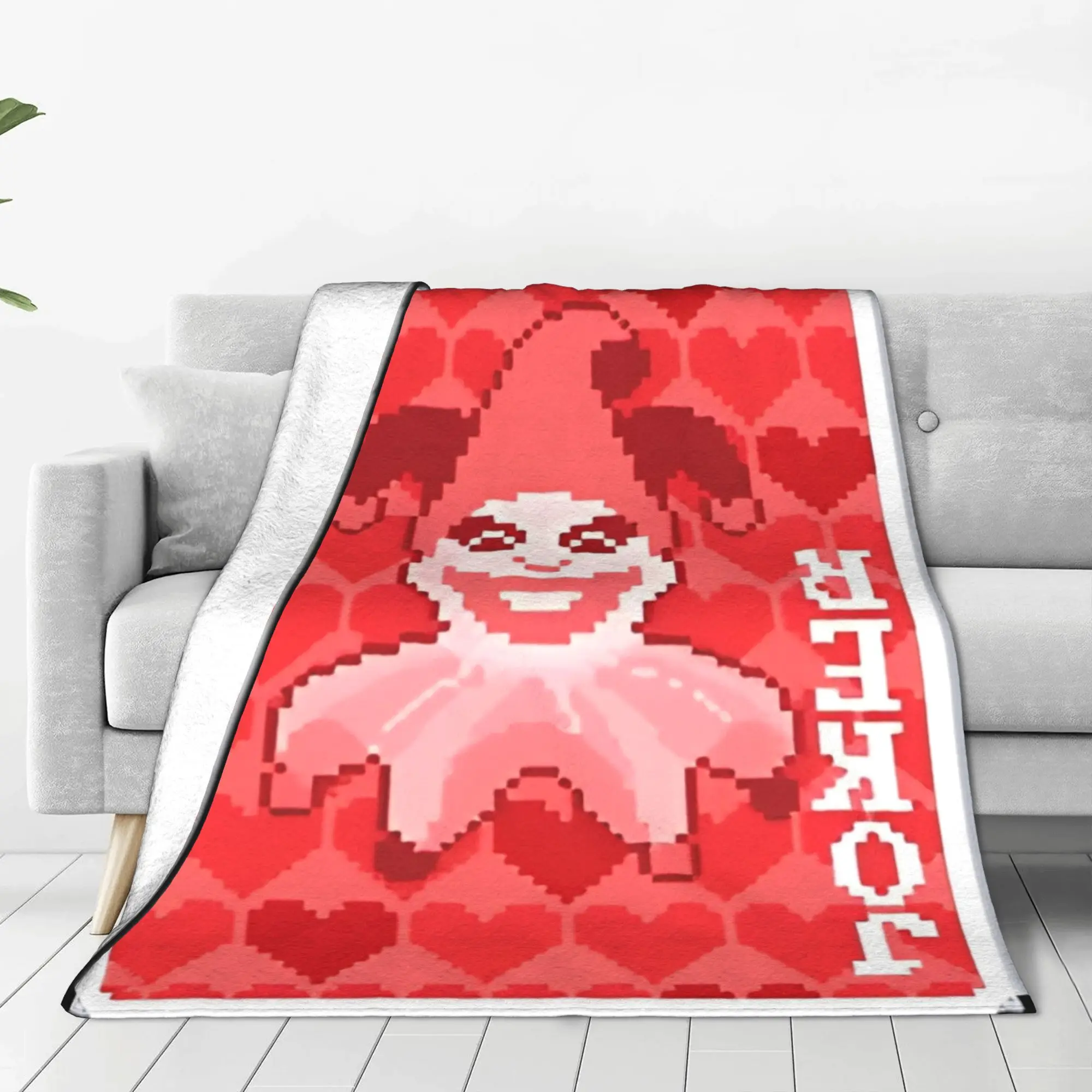 Balatro Playing Card Jocker LUSTY JOKER  Blanket Flannel Multi-function Soft Throw Blankets for Home Bedroom Plush Thin Quilt