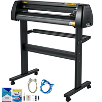 VEVOR 34in Vinyl Cutter Machine Paper Feed Cutting Plotter Bundle Adjustable Vinyl Printer Windows Compatible Sign Making kit