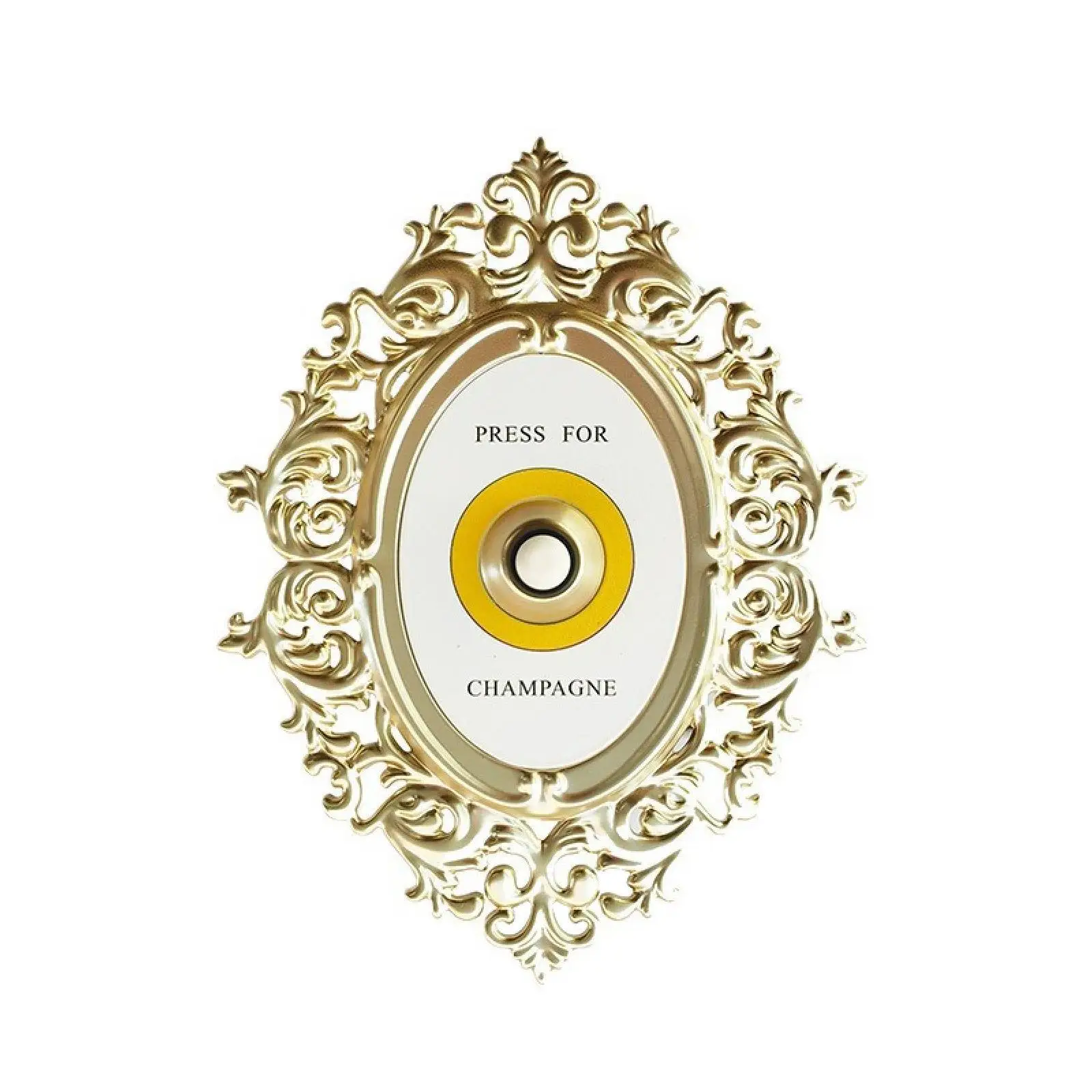 Creative Bell Ornament Decorative Door Chime Champagne Gold Doors Bell Desktop Decoration for Shelf