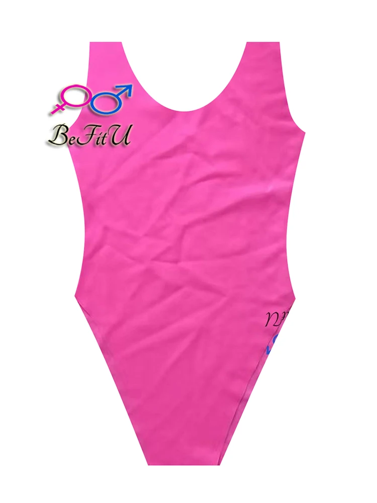 Latex Swimsuits Sexy Tight Suits Bikini Seamless Bodysuit plus Thickness Available black 1mm