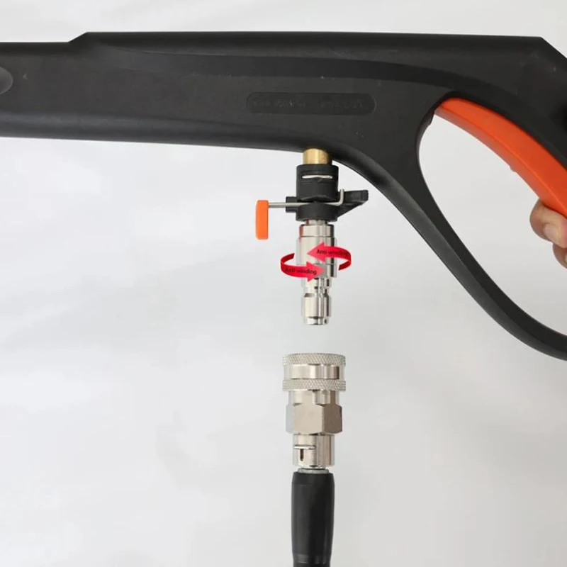 جهاز تنظيف يعمل بالضغط العالي محول 3/8 التوصيل السريع مجموعة خرطوم موصل سريع ل Karcher مدفع المياه مكافحة لف تحويل مشترك #5