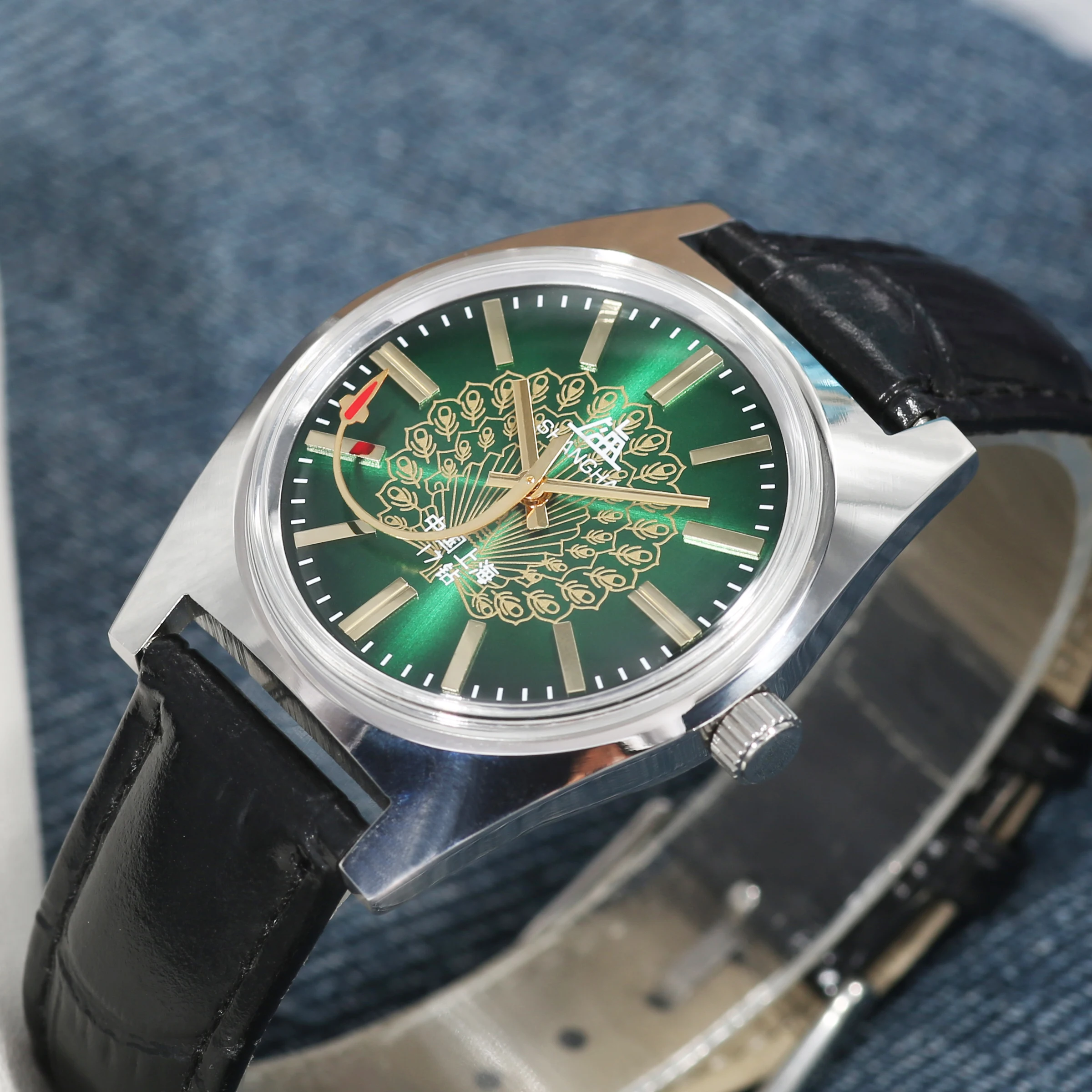 Shanghai Watch Vintage Collector Timepiece Gift for Gentlemen Wholesale Drop Shipping Factory Supply Mechanical Hand Wind