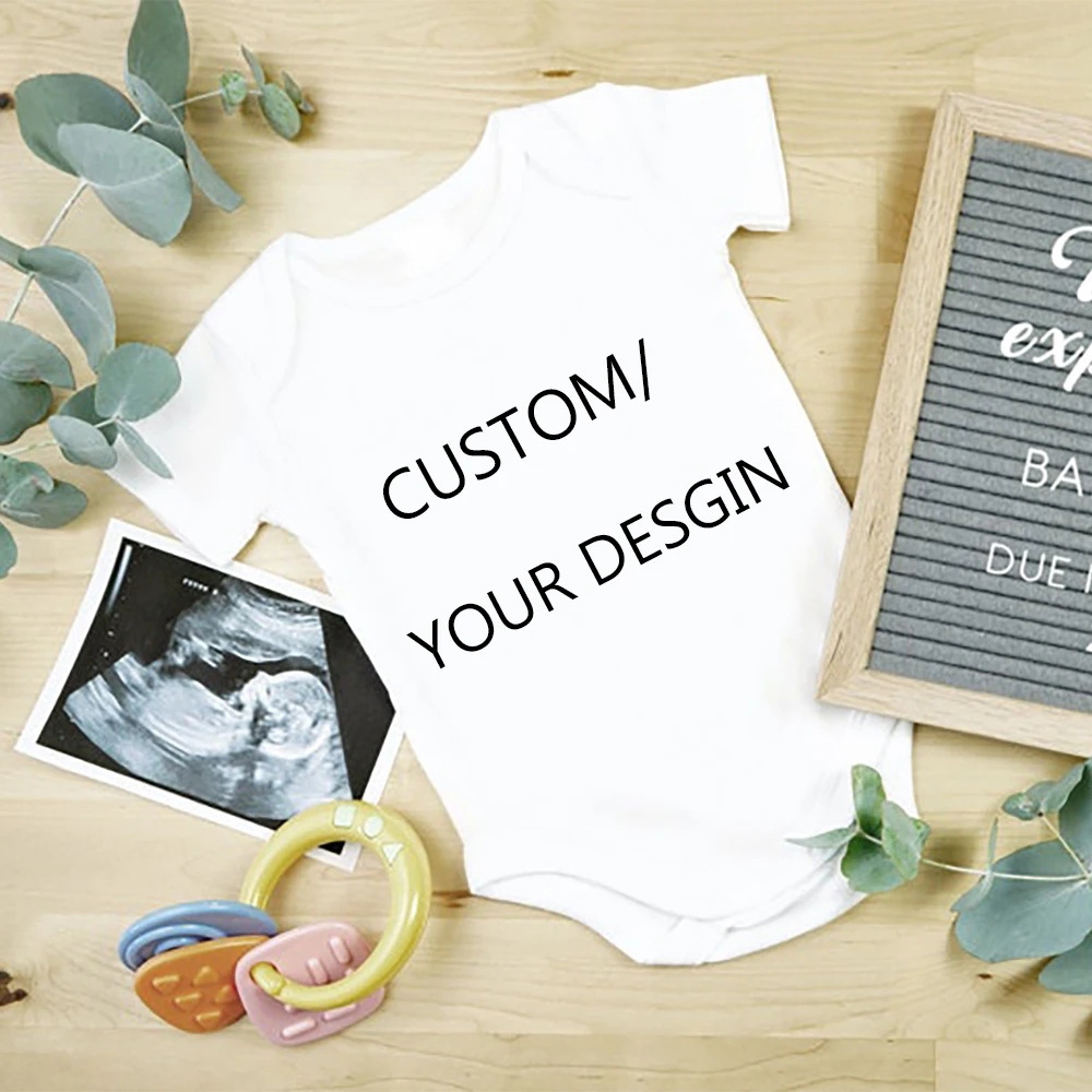 Personalized Baby Clothes Newborn Custom Body Toddler Girls Boys Clothes Infant Romper Pregnancy Announcement Custom Baby Gifts