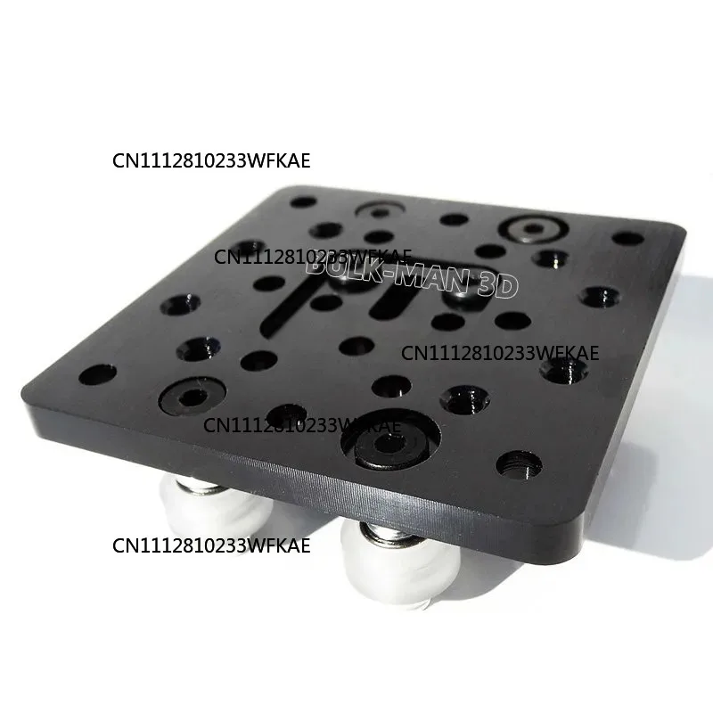 C-Beam Gantry Plate Set Black Aluminium with V-slot Mini V Wheel Kit for C-Beam CNC Machining 3D Printer Parts