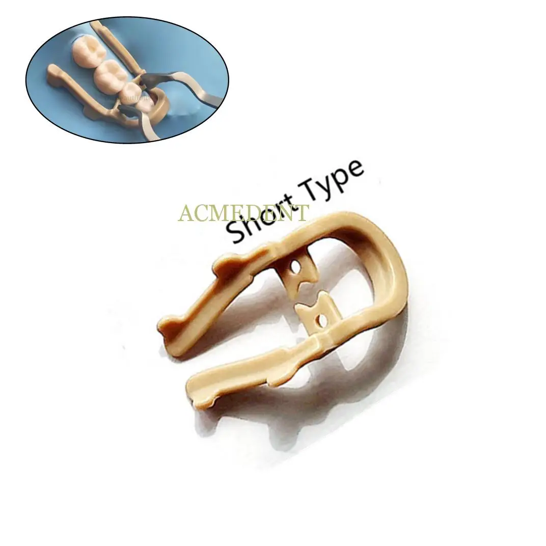 Dental Distal Premolar Clamps Short Rubber Dam Sheets Clip Soft Resin Clamp 1~20pieces