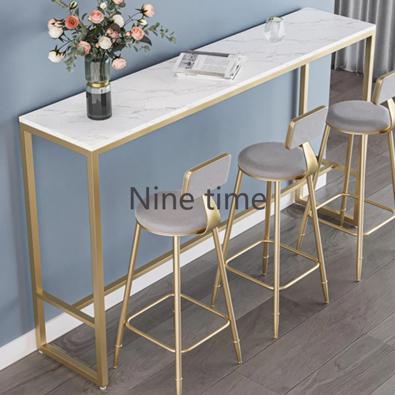 

Dining Kitchen Bar Table Coffee Art Bistro Nordic Bar Counter Table Long Industrial Muebles De Cocina Tavolo Pranzo Furniture