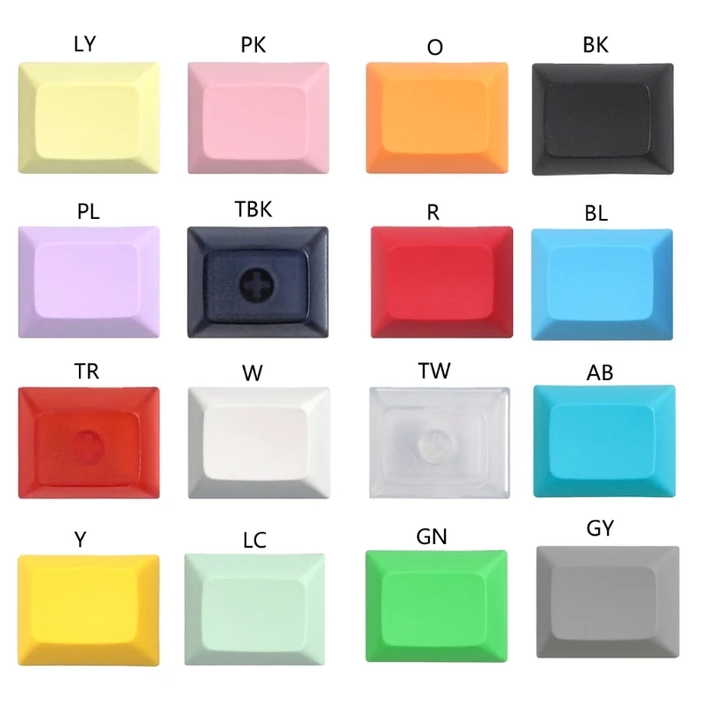 10 Keys PBT Keycap DSA 1.25U Not Engraving Blank Key Cover Unique Character Key Button for Mechanical Keyboard Dropship