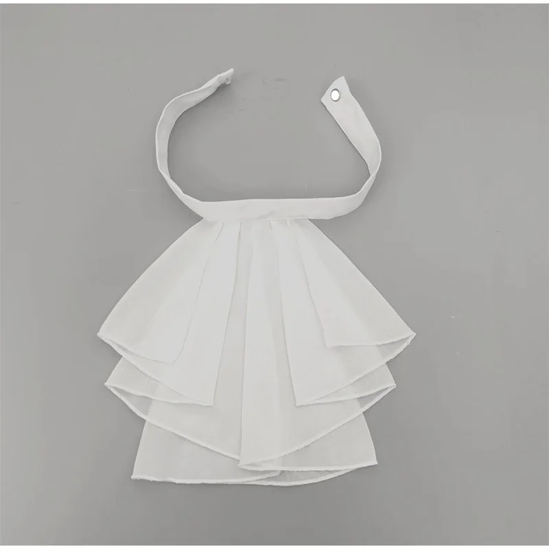Folded Collar Neck Decoration Chiffon Shirt Collar Palace Ruffle Edge Professional Suit Decor Collar Fake Collar Hanging Bowtie