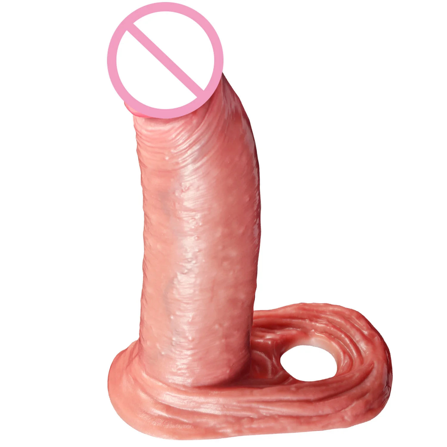 Male  Penis Extender Sleeve Realistic Condom Delay Ejaculation Penis Cock Sleeve Male Dildo Sex For Men Adult Erotic Tool
