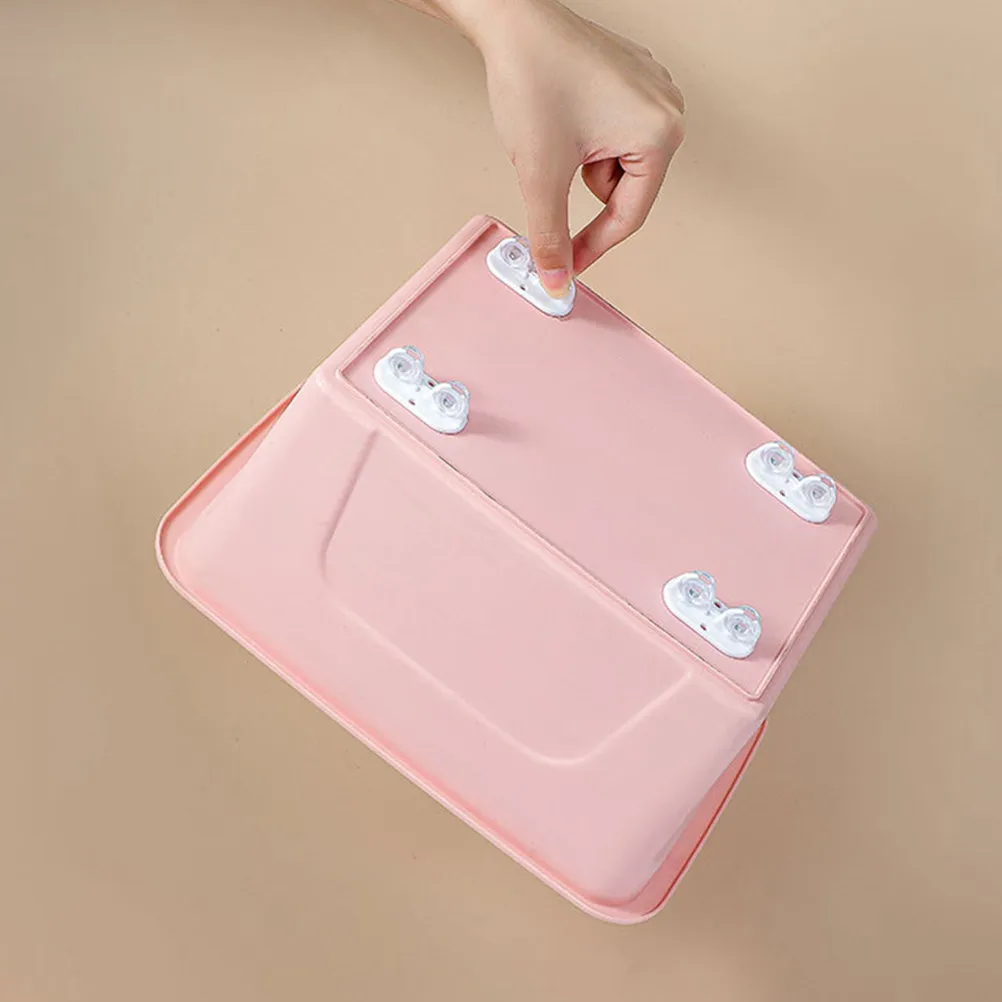 

16Pcs Storage Box Pulleys Premium ABS Easy Install Load Bearing Sticky Wheels Storage Box Rollers Sticky Wheels