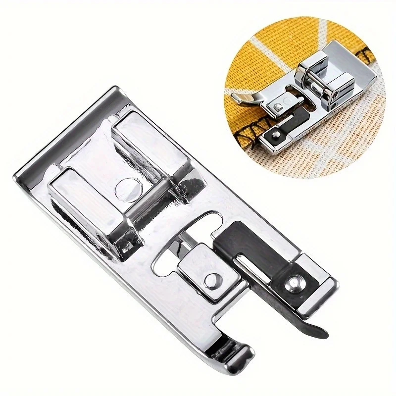 4-teiliges Overlock-Nähmaschinen-Presserfuß-Set, perfekt für Singer- und Brother-Nähmaschinen mit niedrigem Schaft und Schnappfuß.
