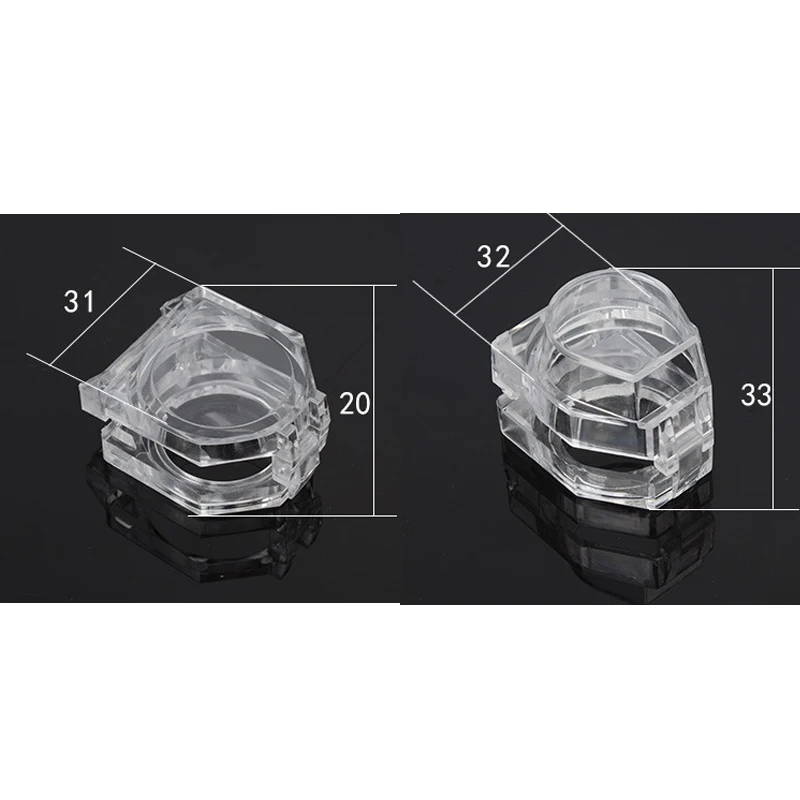 22mm Dia Push Button Switch Transparent Dust Cover Guard Protective Covering Dustproof Protection