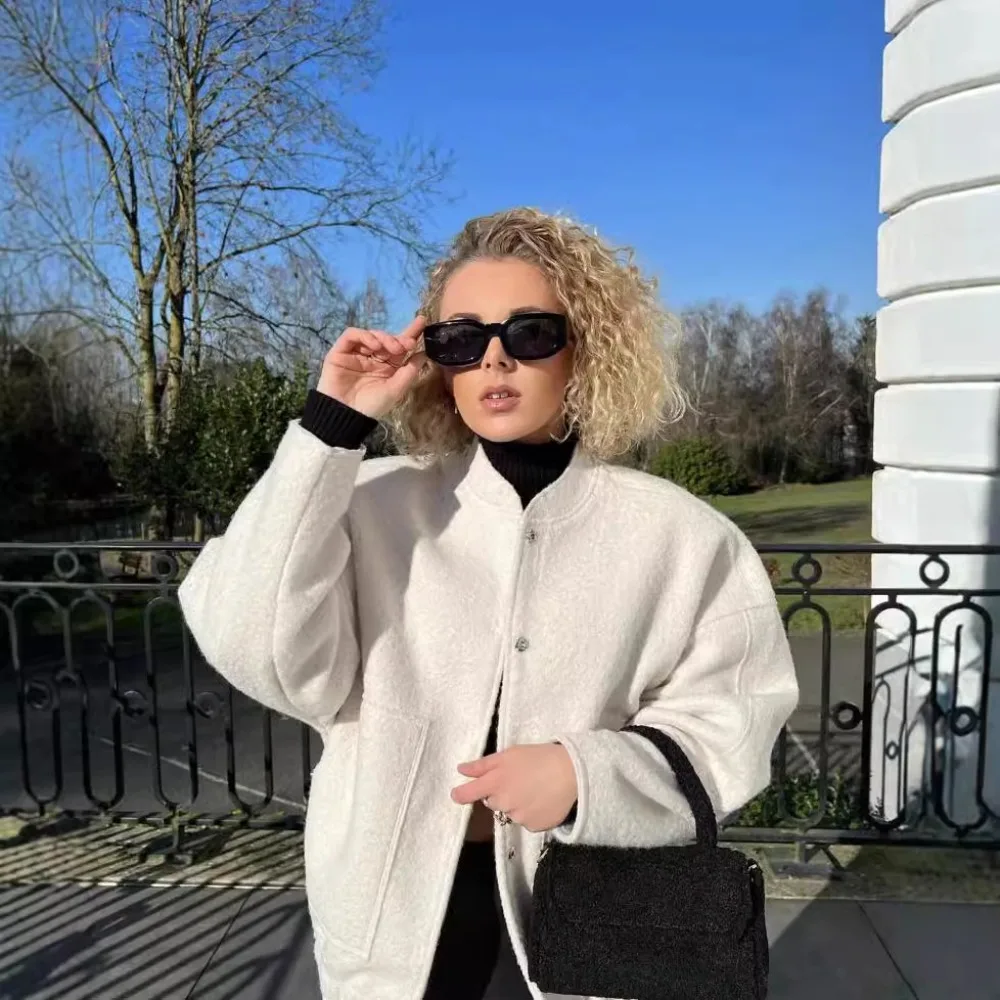 New 5-color Loose Casual Jacket Street Y2K Stand-up Collar Hidden Button Jacket Has Unique Texture Fashionable Simple Premium