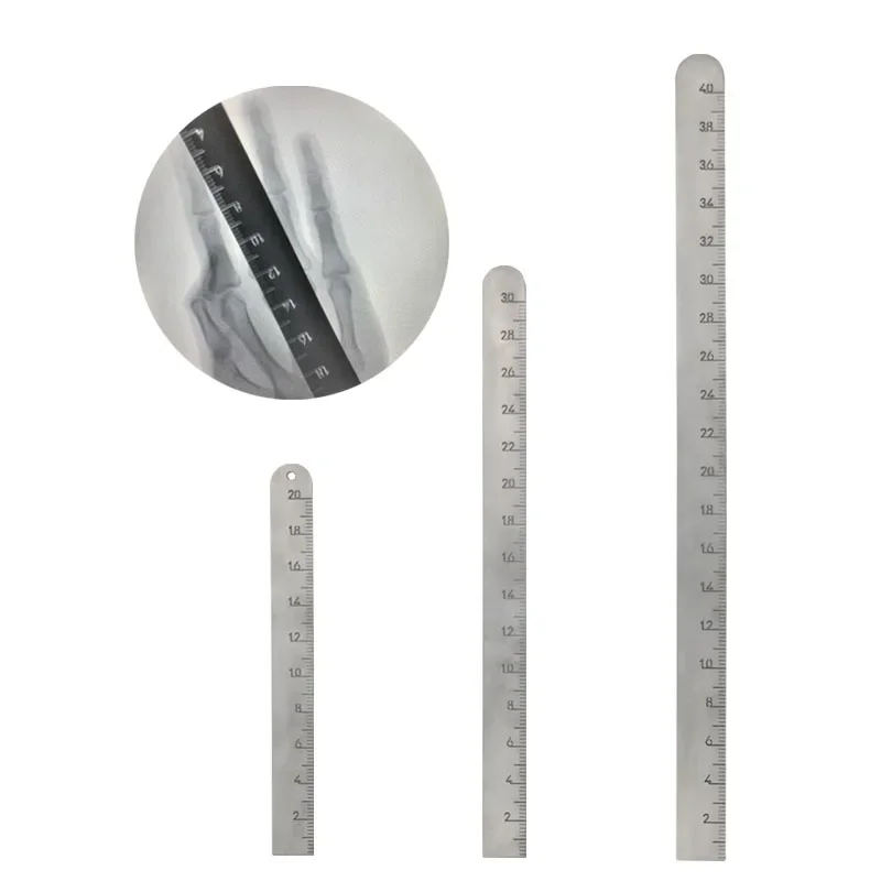 

GREATLH Orthopedic Caliper X-ray Measuring Ruler Stainless Perspective Development Film Measuring Tool Orthopedic Instrument pet