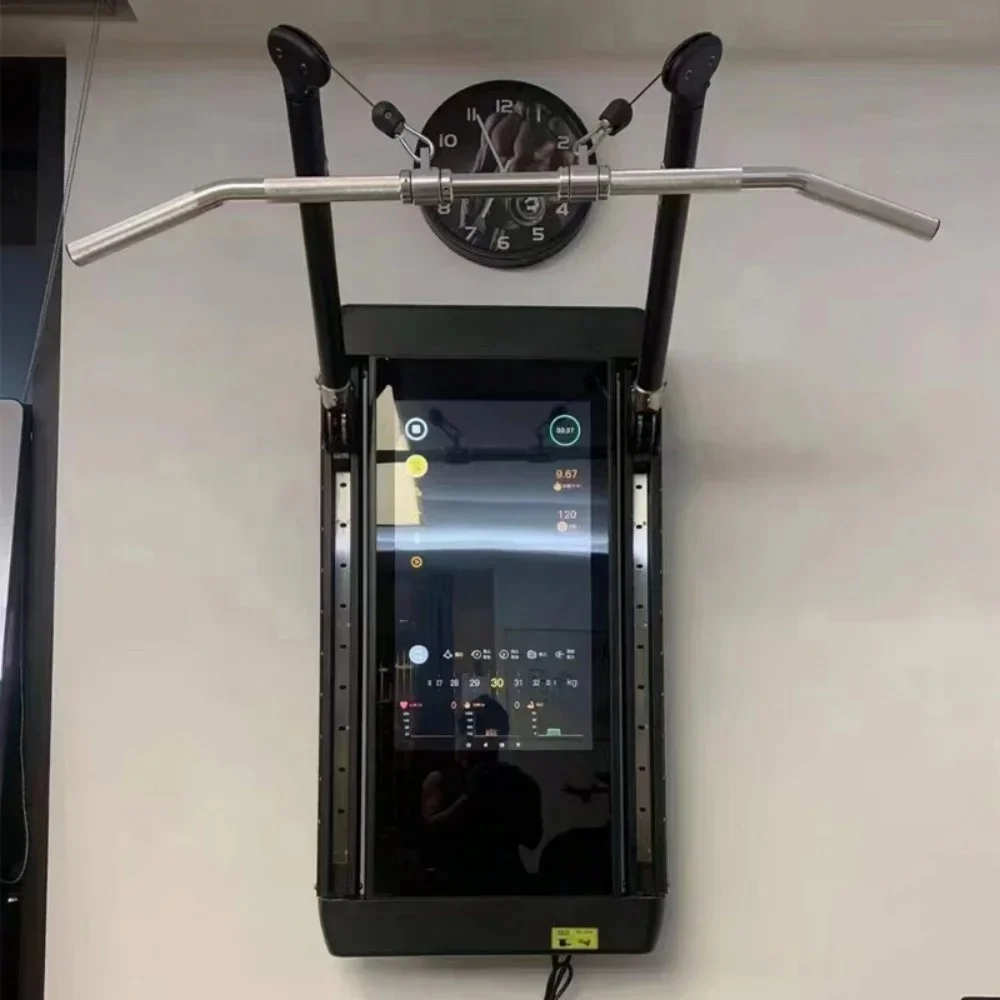 2025 New LCD Touch Screen Wall Mounted Smart Home Fitness Mirror Comprehensive Intelligent Trainer Homgym Cable Machine