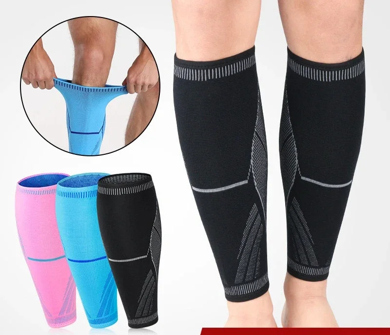 1pcs Running Athletics Compression Sleeves Leg Calf Shin Splints Elbow Knee Pads Protection Sports Safety Unisex new