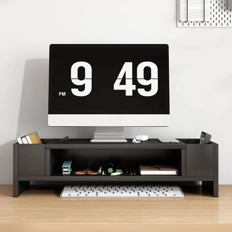 Modern Minimalist Computer Monitor Stand Office Desktop Screen Support Riser Shelf Storage Decorative Rack for Home Decor
