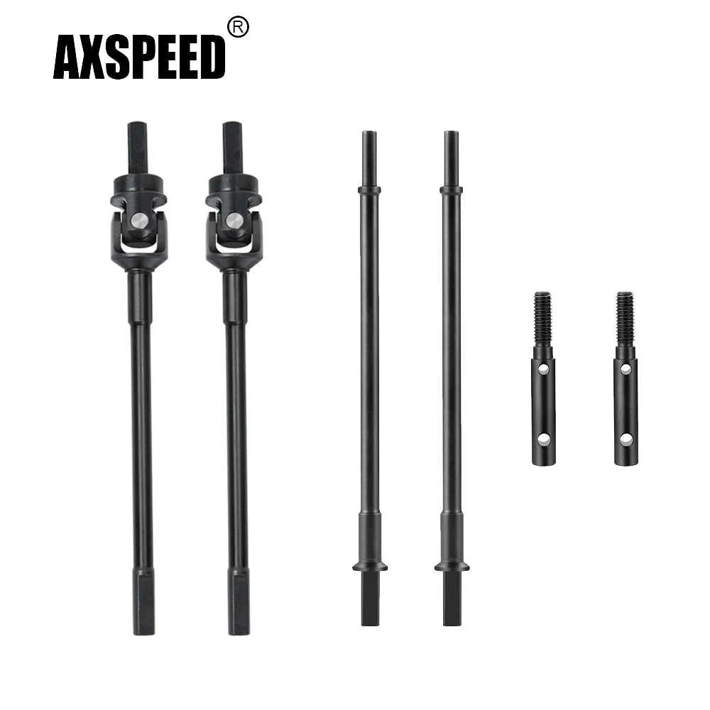 AXSPEED Steel Front Rear Drive Shaft CVD for Axial AXI03004 Capra 1/10 RC Crawler Car Truck Model Upgrade Parts