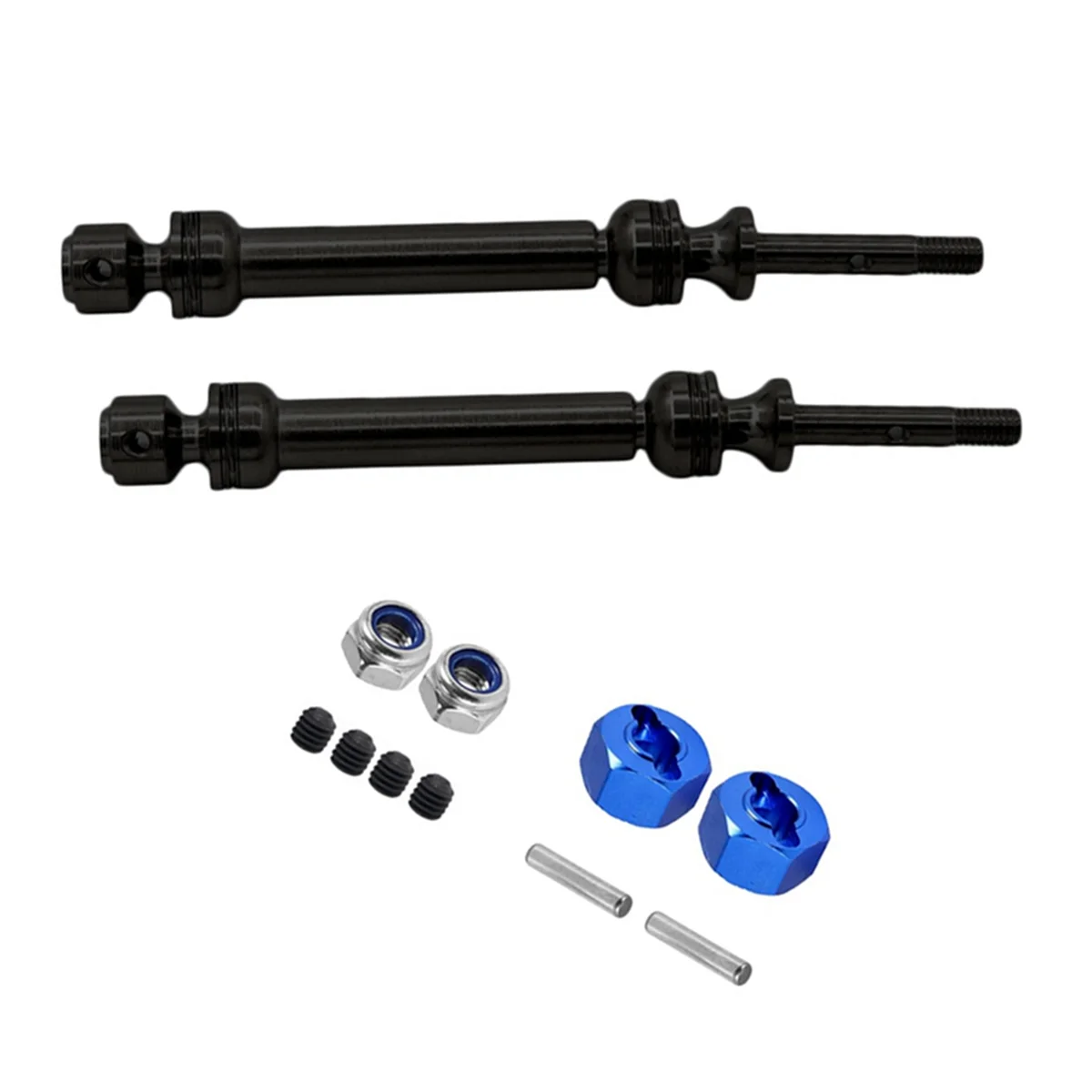 

PMPC_Metal Front and Rear Drive Shaft Spline CVD,Black