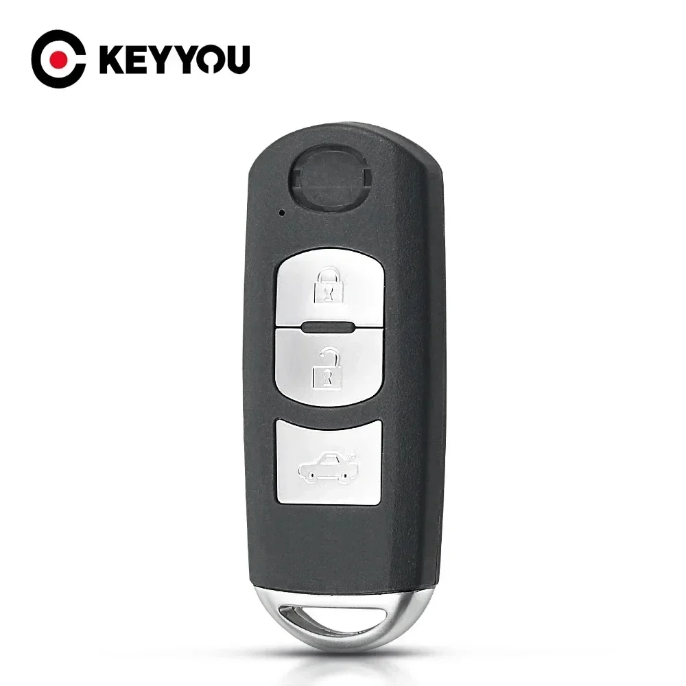 

KEYYOU Smart Remote Key Shell Case 2/3/4 Button Fit For Mazda CX-3 Axela CX-5 Atenza Model SKE13E-01 SKE13E-02 2015 2016 2017