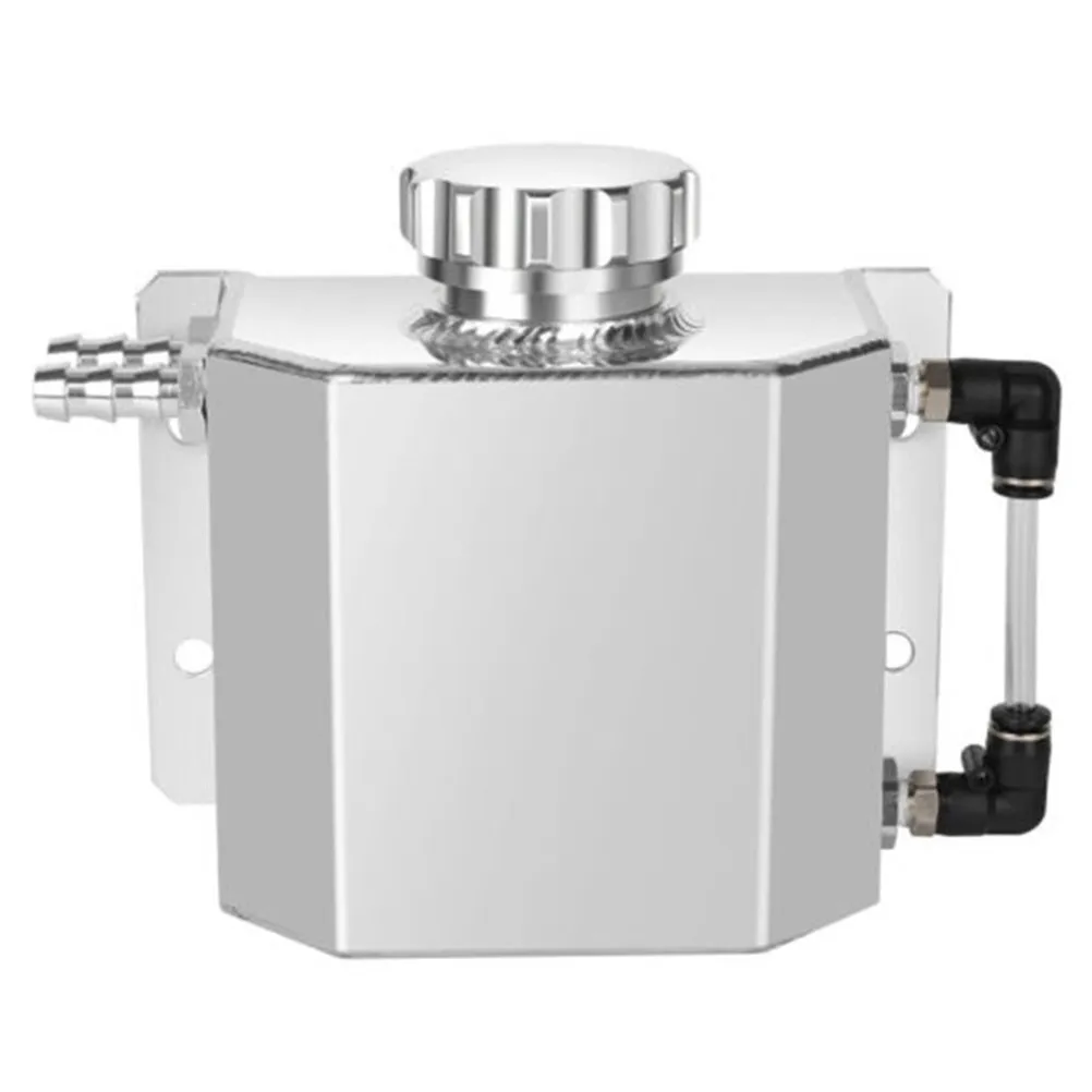 

Universal 1L Car Oil Catch Can Aluminum Engine Oil Gas Separator Tank Breather Ventilation Cooler Reservoir Car Breather Tank