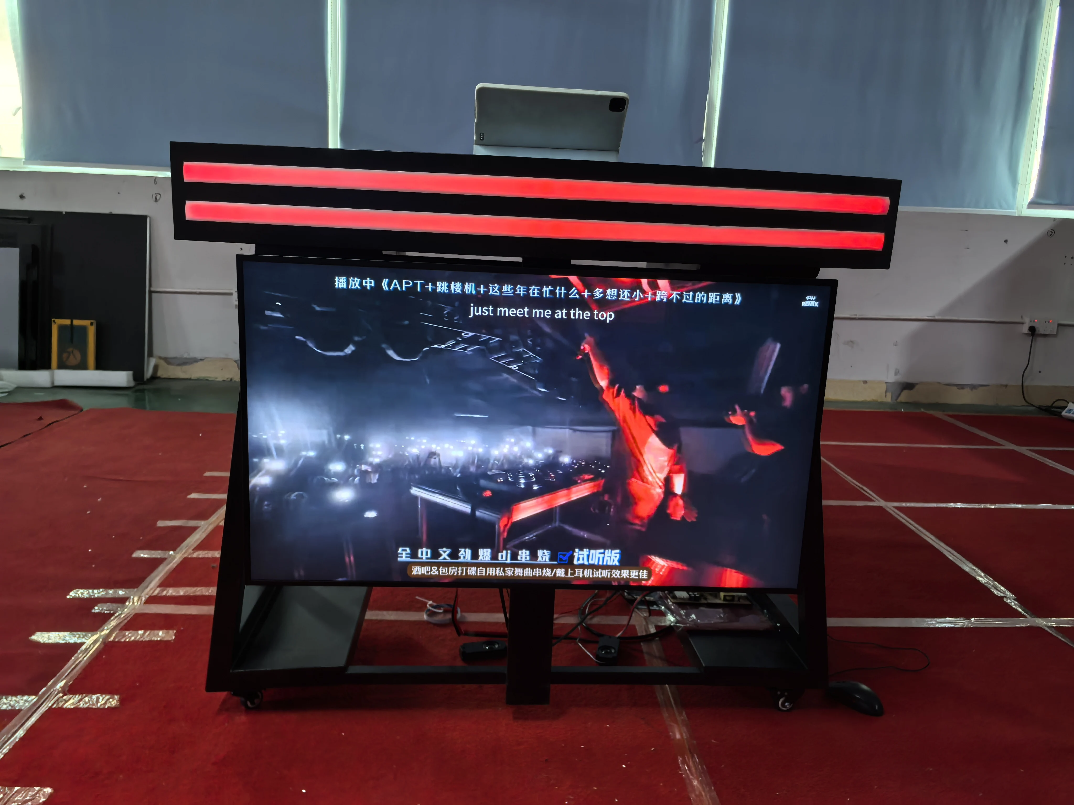 LCD Digital Signage DJ Station Booth Facade Desk Stand Table Portable Booth LED Video Wall Display Screen view 4