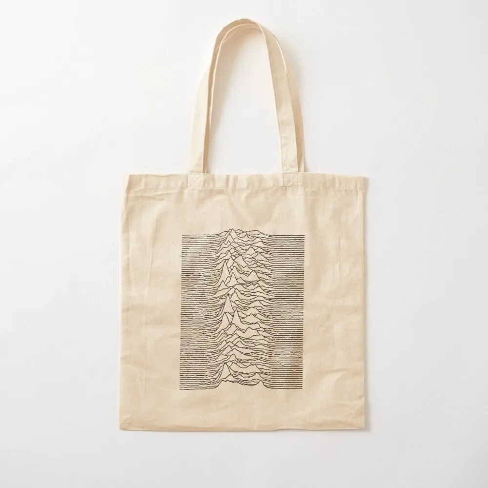 white wave unknown pleasures Tote Bag Cloth bag tote bag men