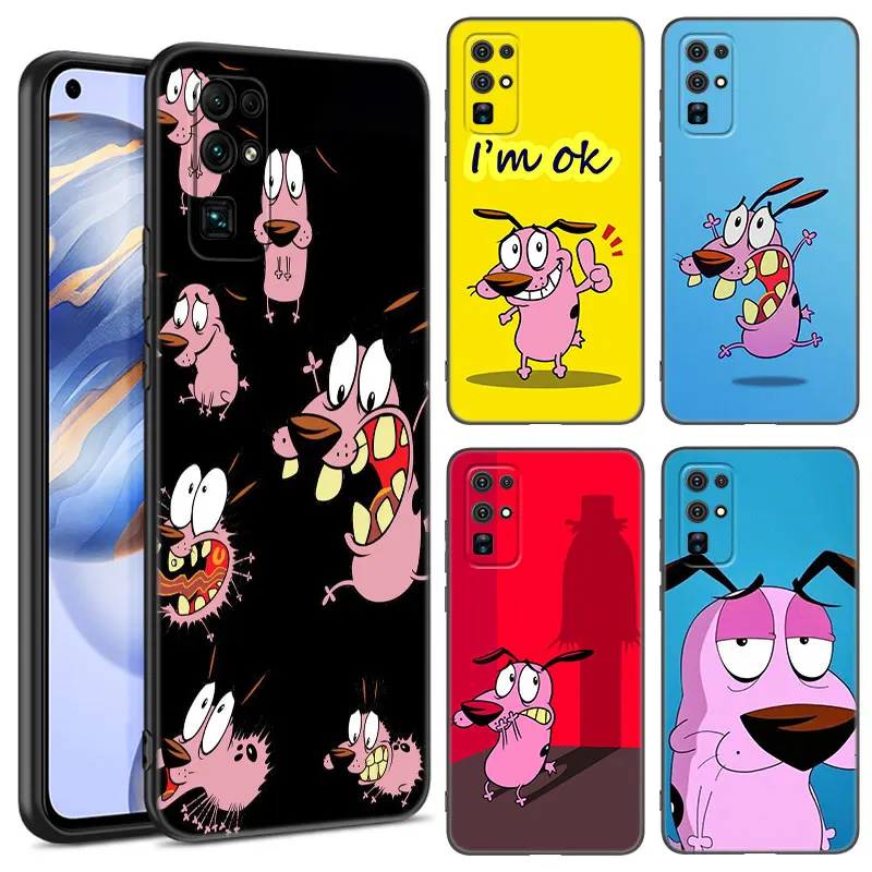 Cartoon Courage Cowardly Dog Phone Case For Honor 70 90 200 Magic 4 5 6 Lite X5 X6A + X6S X7A X8A X8B X6 X7 X8 X9 4G X9A X9B 5G