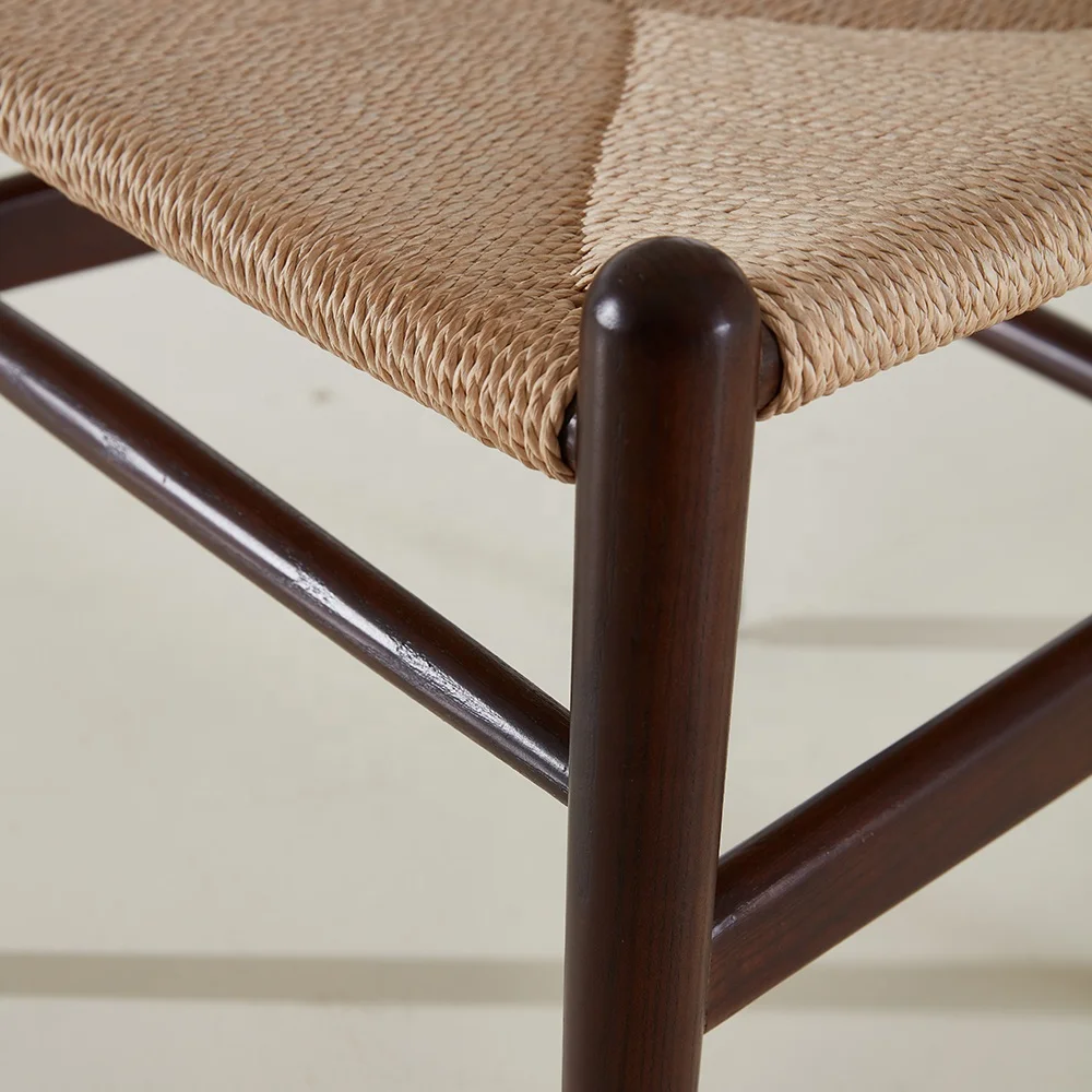 الشمال نمط منتصف القرن تصميم خمر مقهى الأثاث كراسي تناول الطعام الخشب الصلب الروطان