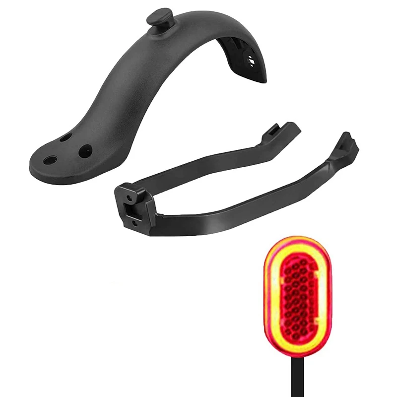 Scooter Replacement Accessory Includes Rear Fender&Rear Mudguard Bracket And Rear Brake Light For Xiaomi M365/ M365 Pro