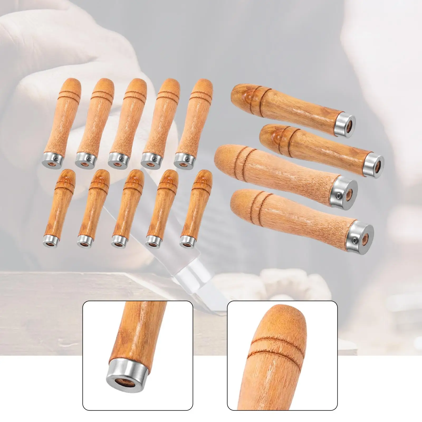 

Деревянные ручки для напильников, ручки отверток, винты для деревообработки, твердая древесина, универсальные напильники для обслуживания гаража, режущий инструмент, ручки для напильников