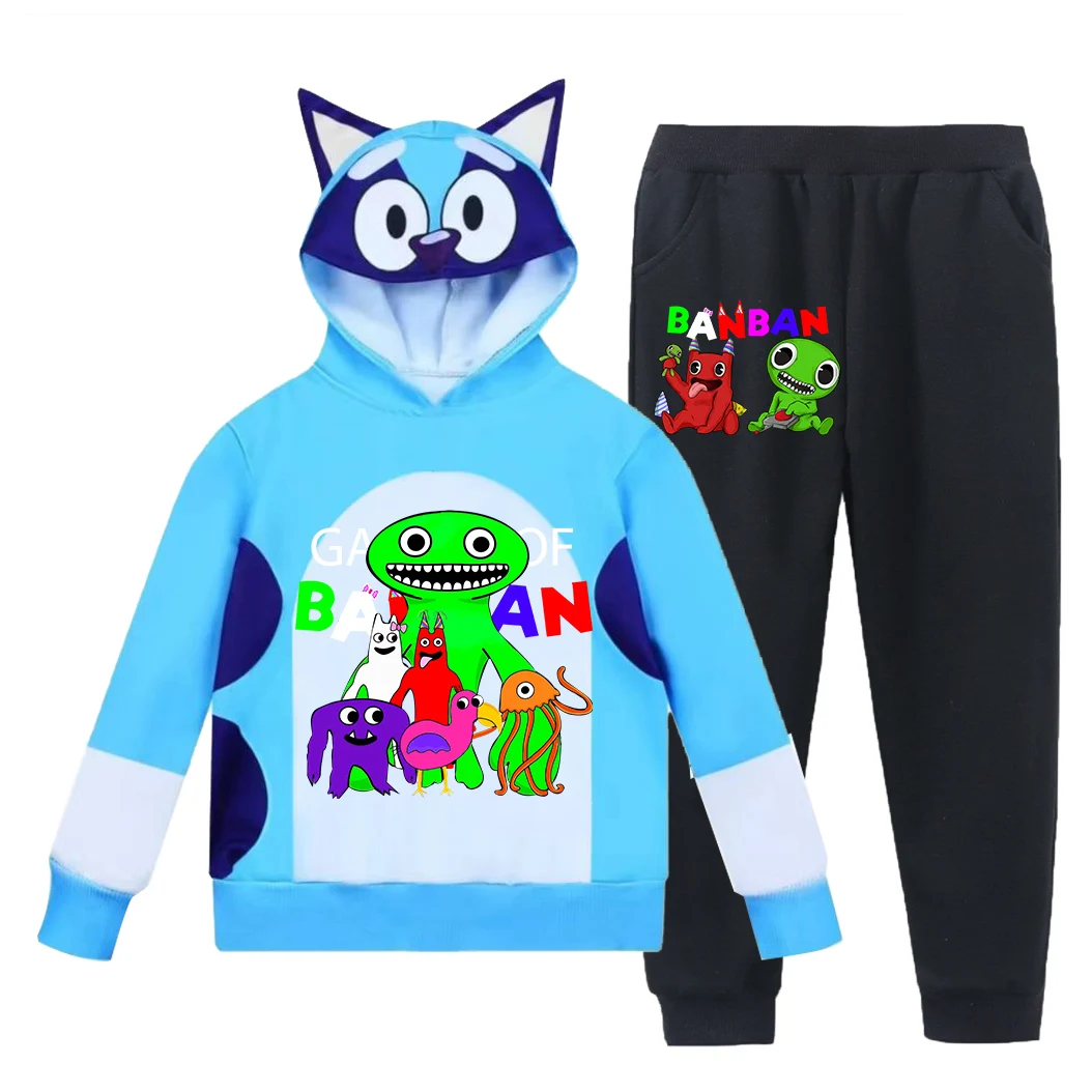 Garden of Banban Boys Clothing Sets Children Fashion Hoodies and Pant Set Wish Asha Kids Clothing Spring Sports Suit Tracksuit