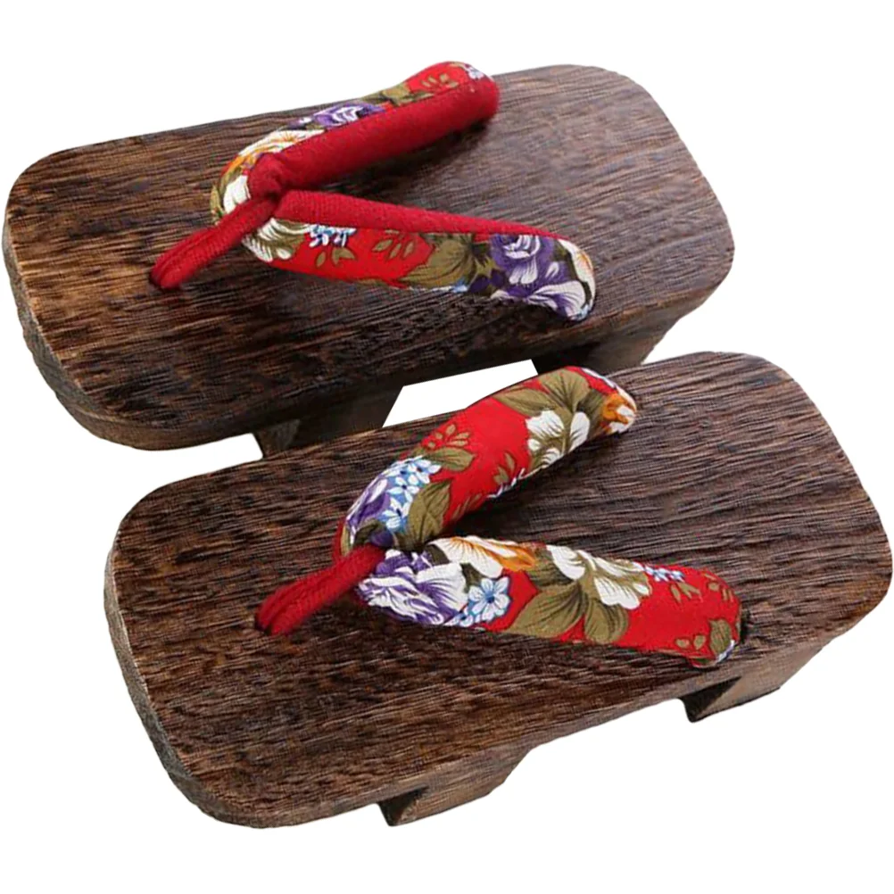 

Cosplay Clog Shoes Ladies Slippers Vintage Decor Girl Home Sandal Gentleman Wooden Miss