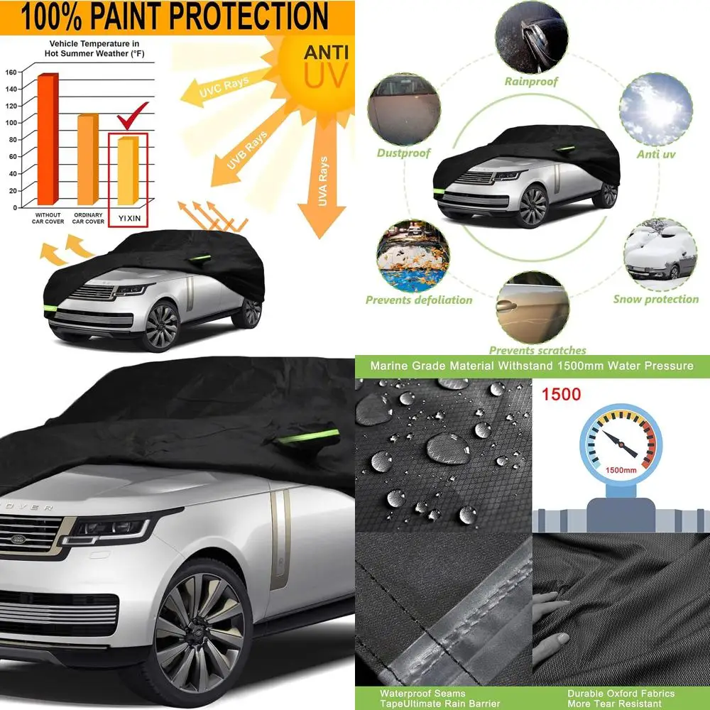 

Custom-Fit Waterproof Cover for 2009-2022 Land Rover Range Rover LWB, Protects Against Snow, Rain, Dust, Hail.