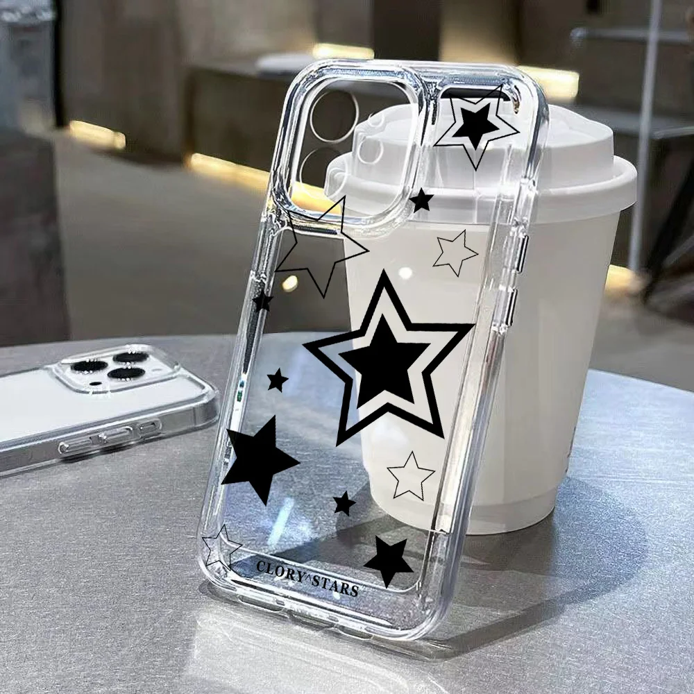 

Silicone Case For Samsung A56 5G A55 A54 A15 A16 A36 A53 A35 A34 A25 A24 A32 A14 A13 A52 A23 A22 A12 A06 A05s A05 INS Star Cover