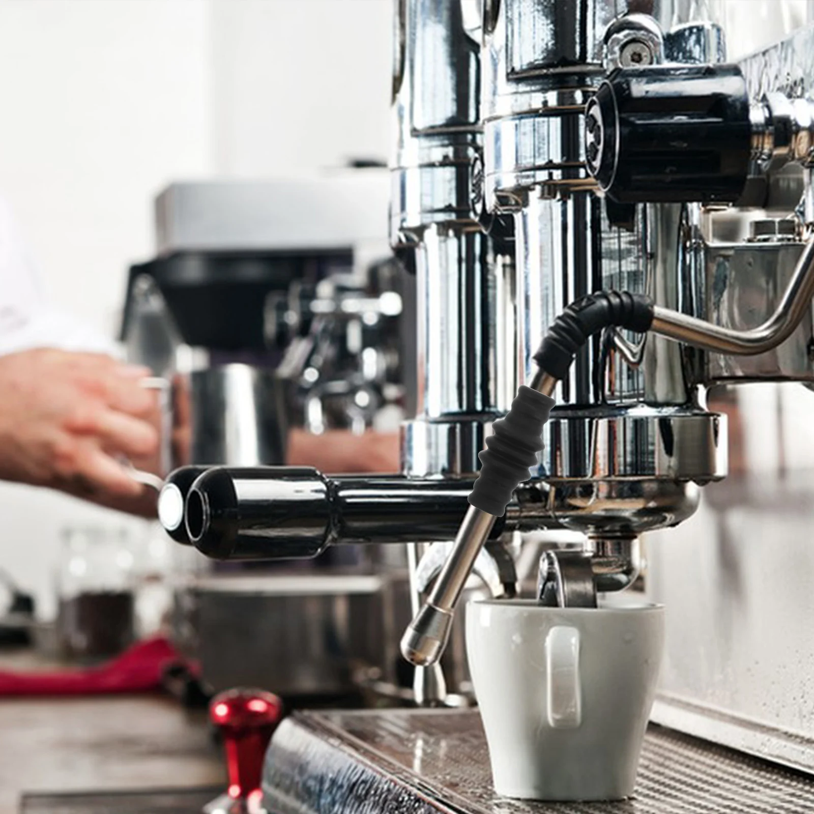 

Steam Wand Protective Finger Guard Sleeve Rubber Heat-Resistant Cover Milk Frothing Spout Protector Coffee Machine Accessory